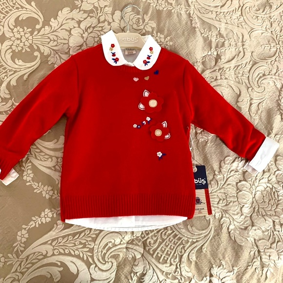 Toddler Girl Sweater/Shirt/jeans Combo - Picture 2 of 14